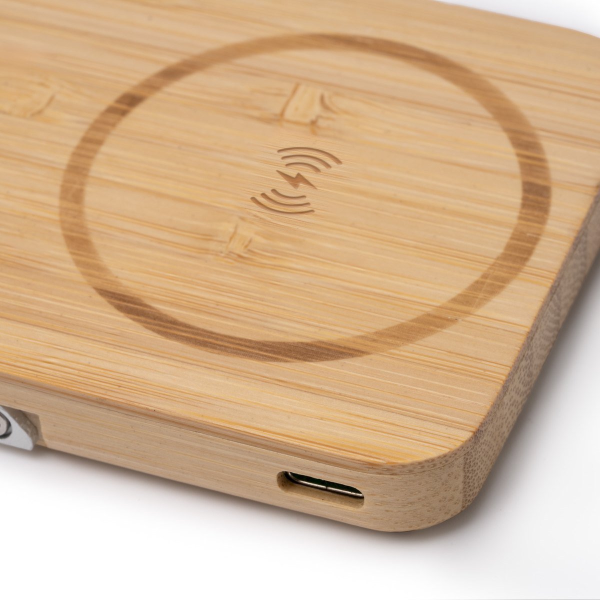 Autre vue : Batterie bambou avec support 5 000 mAh