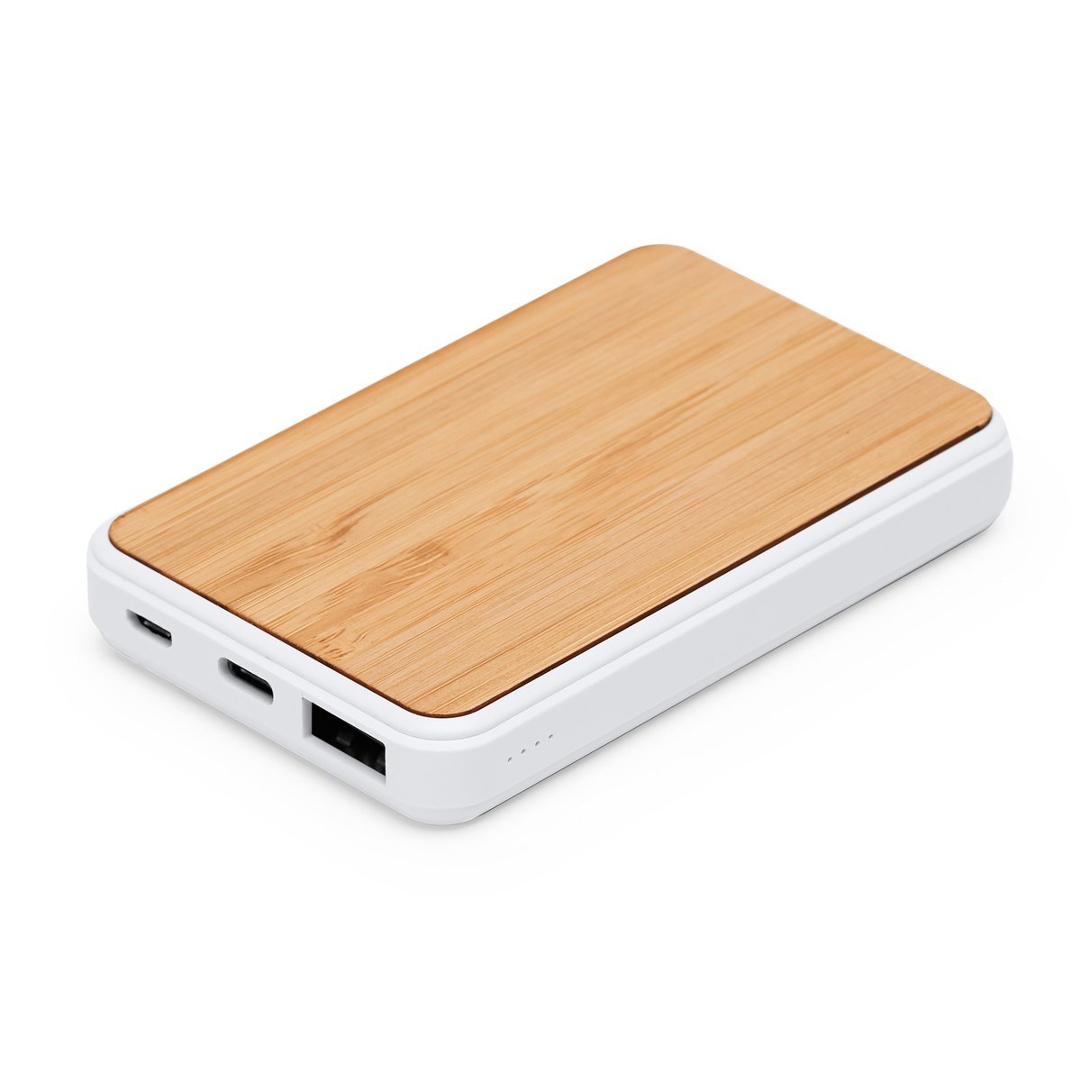 Autre vue : Batterie bambou blanche 5 000 mAh