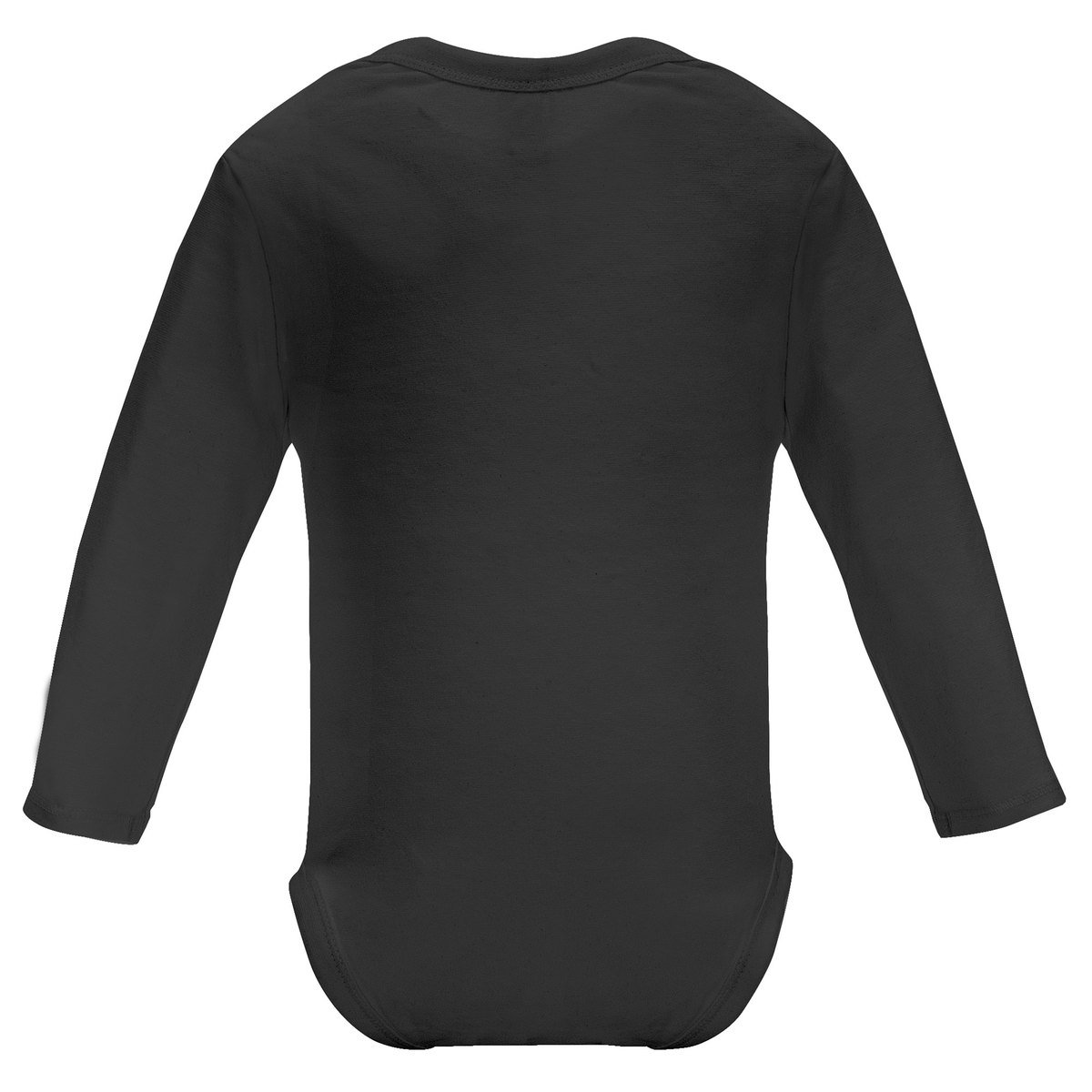 Body bébé manches longues – Noir (dos)