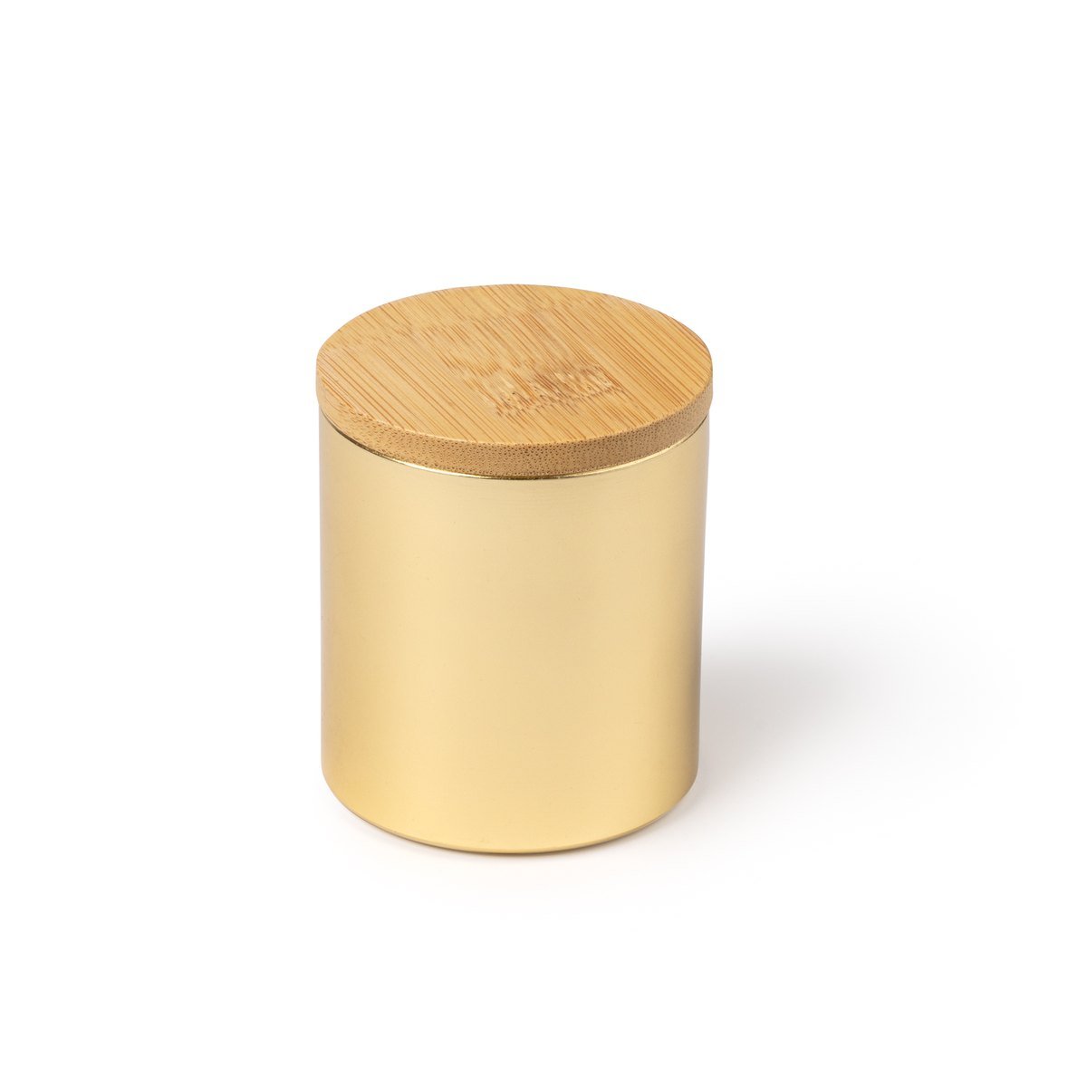 Bougie pot alu métallisé