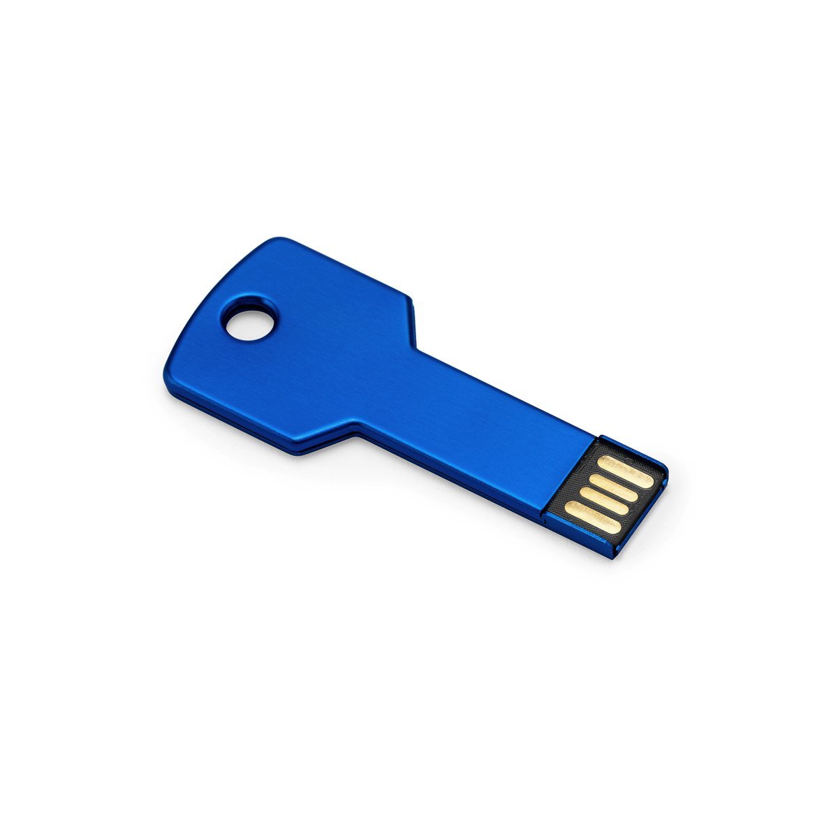Clé USB alu en forme de clé 16 Go – Bleu royal