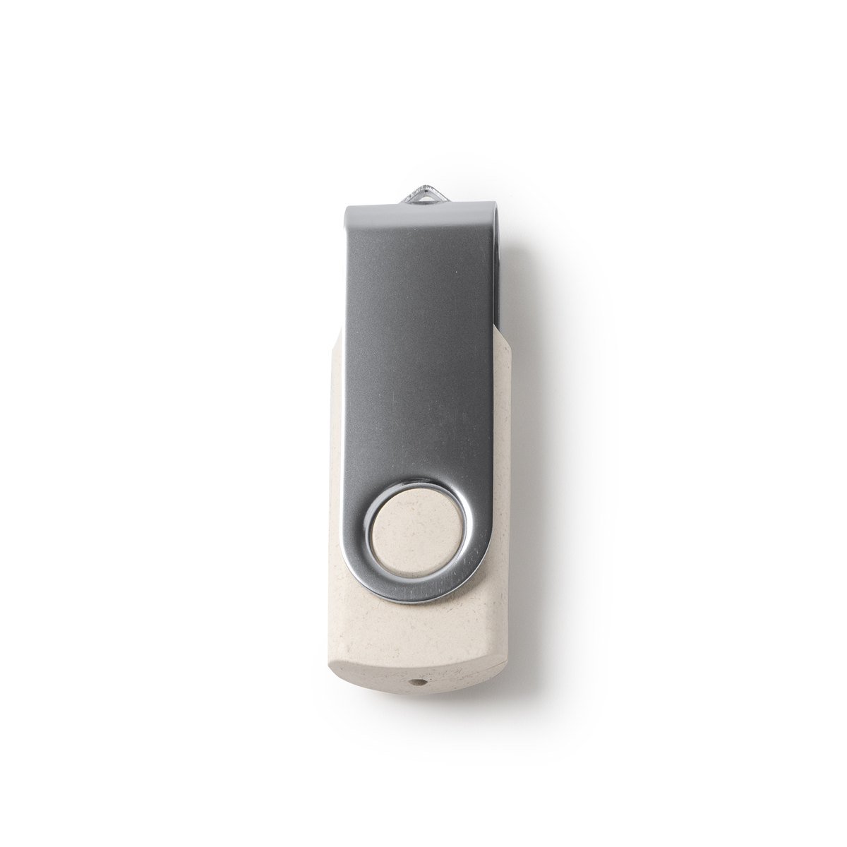 Clé USB fibre de blé clip métal 16 Go