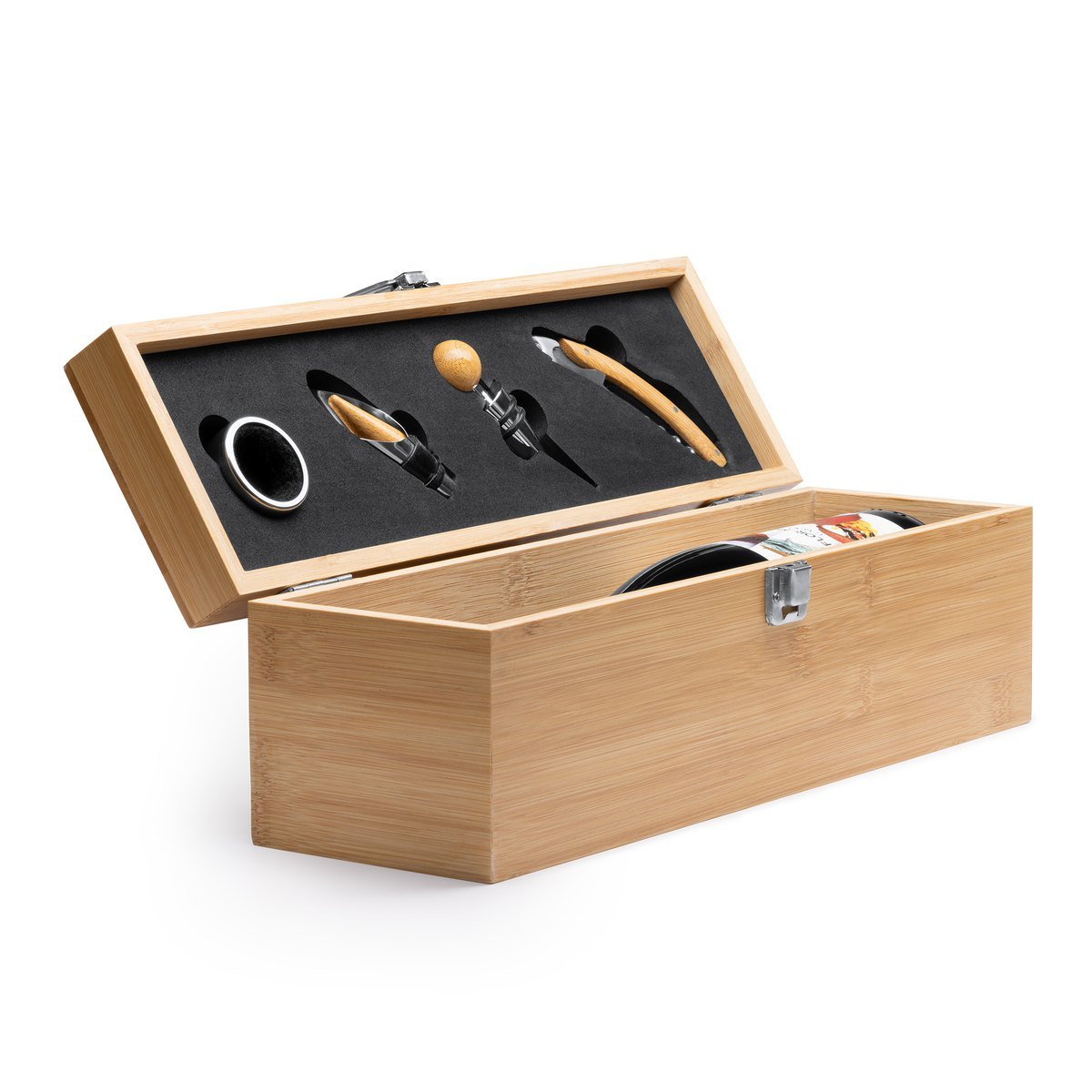 Coffret à vin en bambou