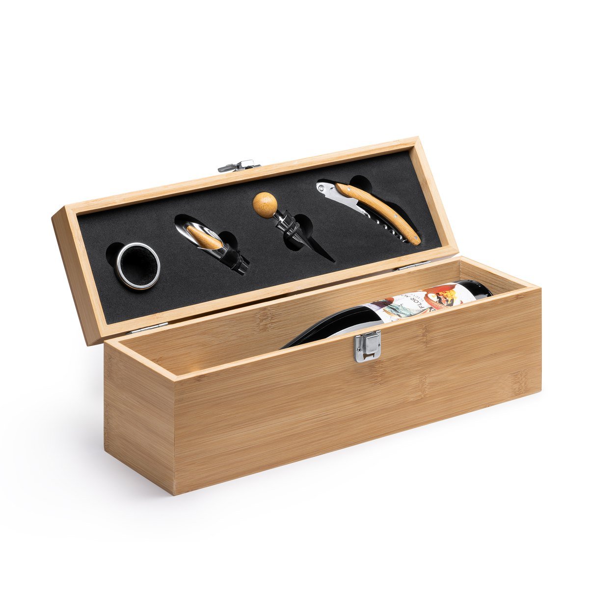 Coffret à vin en bambou