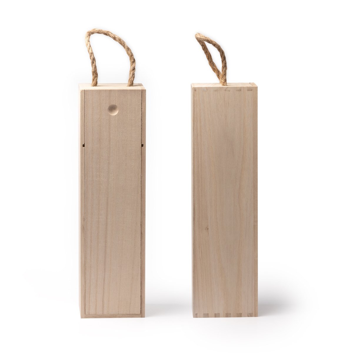 Coffret bouteille en bois