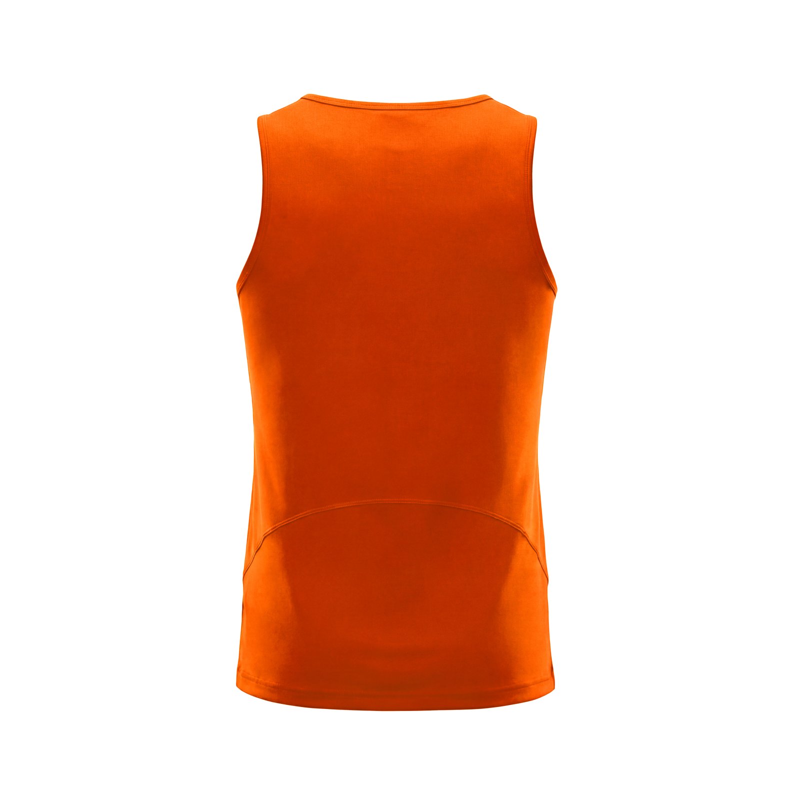 Débardeur technique homme – Orange fluo (dos)