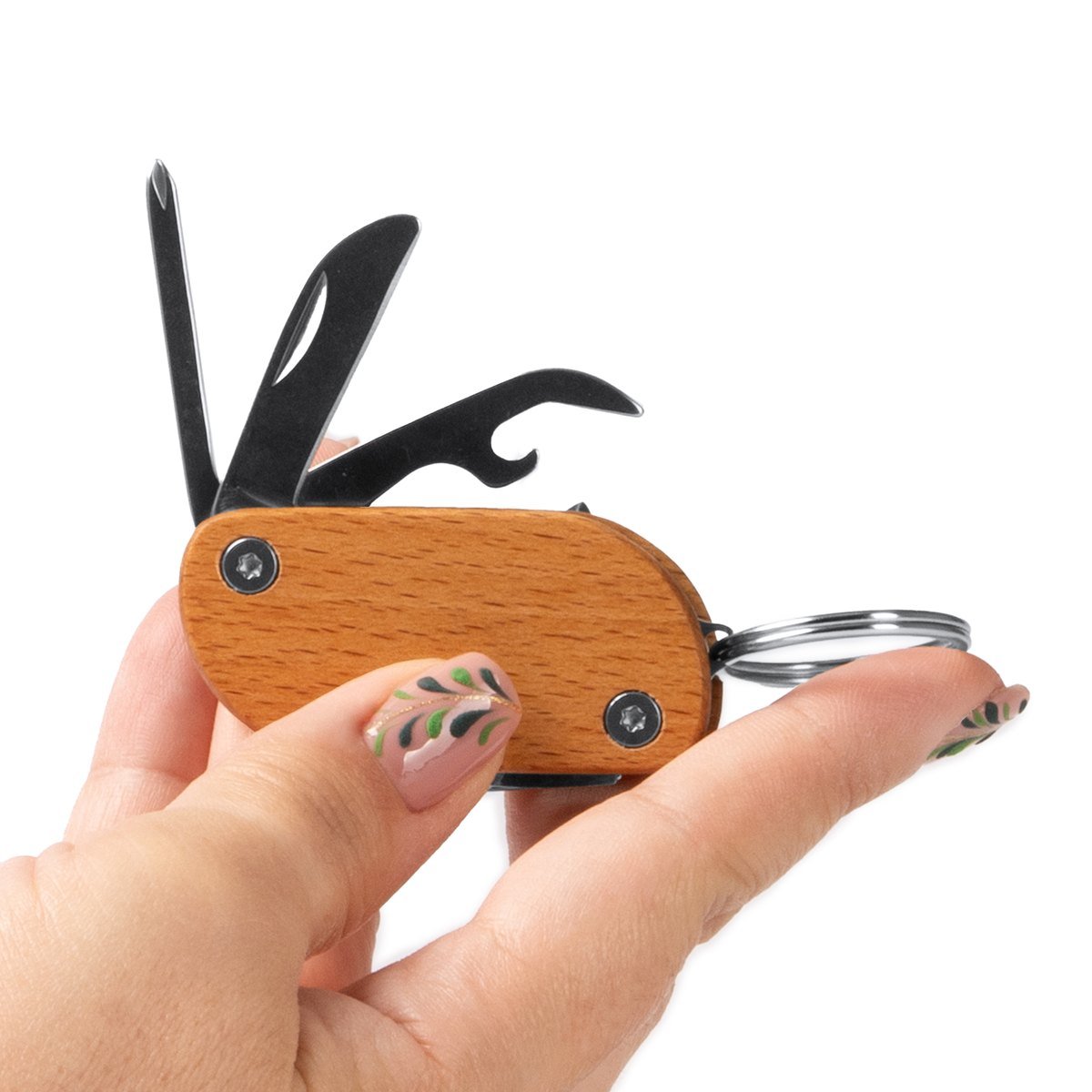 Porte-clés multifonction bois