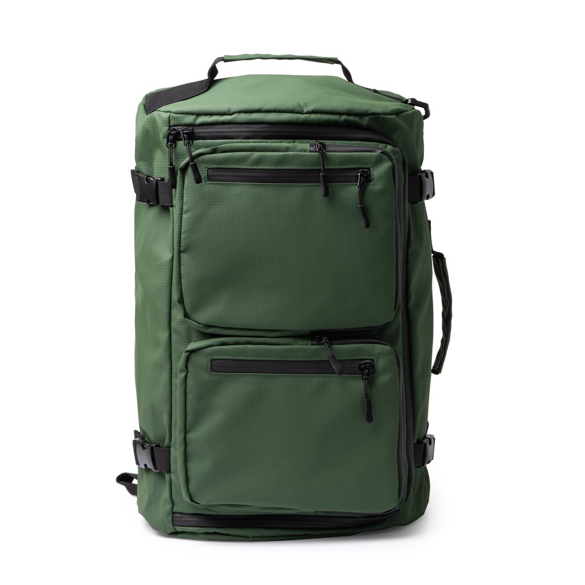 Sac à dos de voyage étanche – Vert foncé (dos)