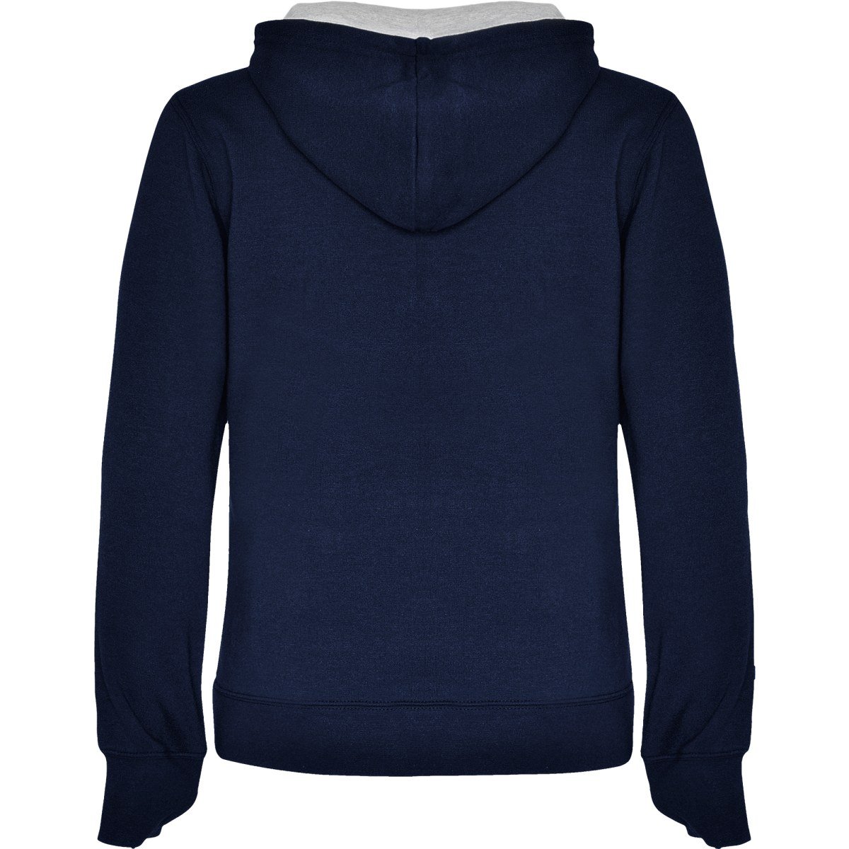 Sweat à capuche femme Urban – Marine / gris chiné (dos)