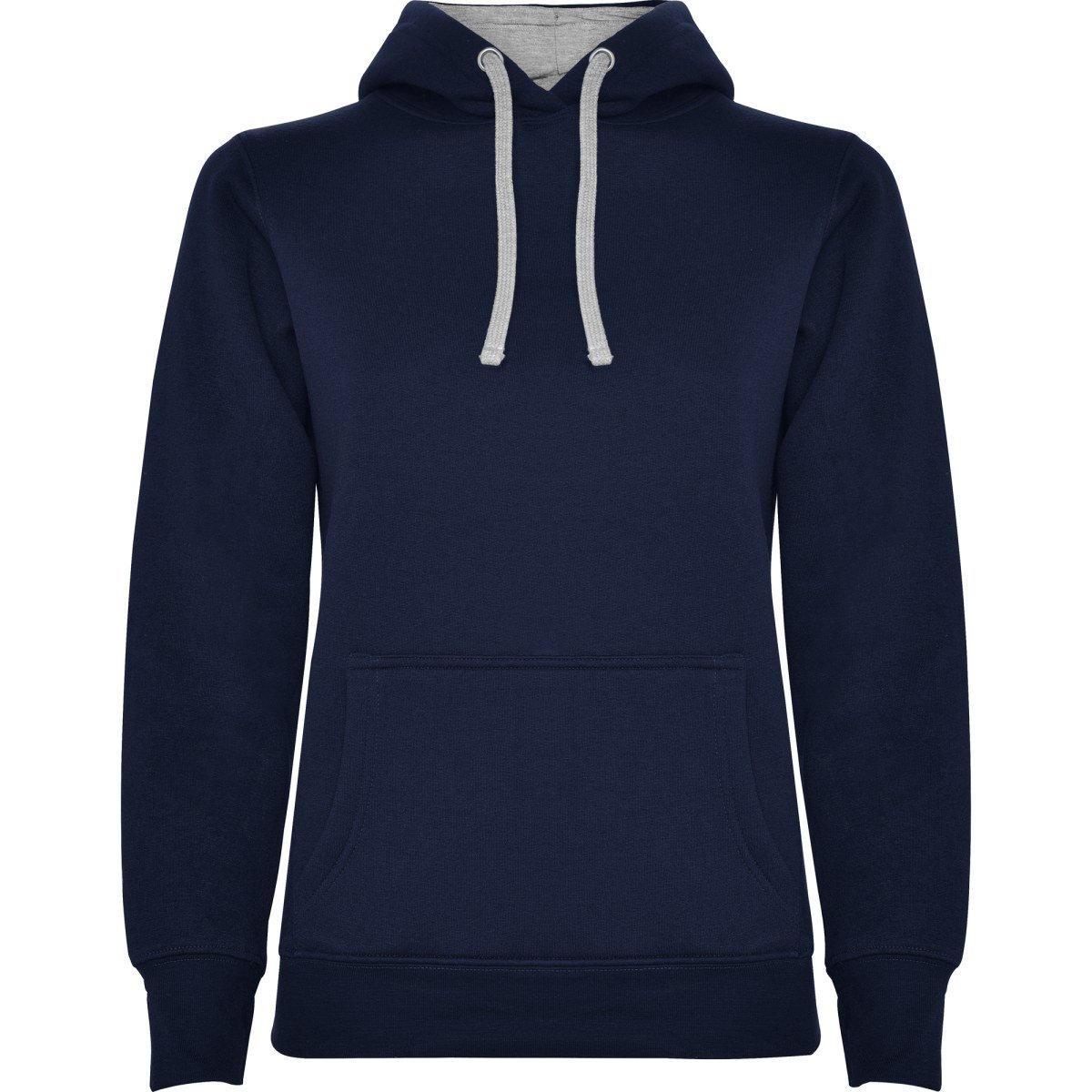 Sweat à capuche femme Urban – Marine / gris chiné