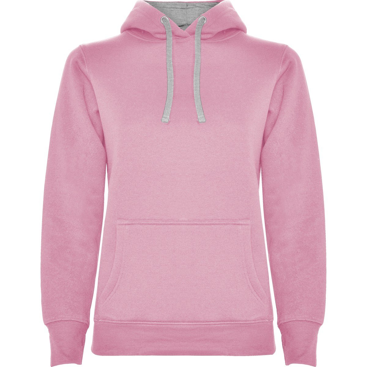 Sweat à capuche femme Urban – Rose clair / gris chiné