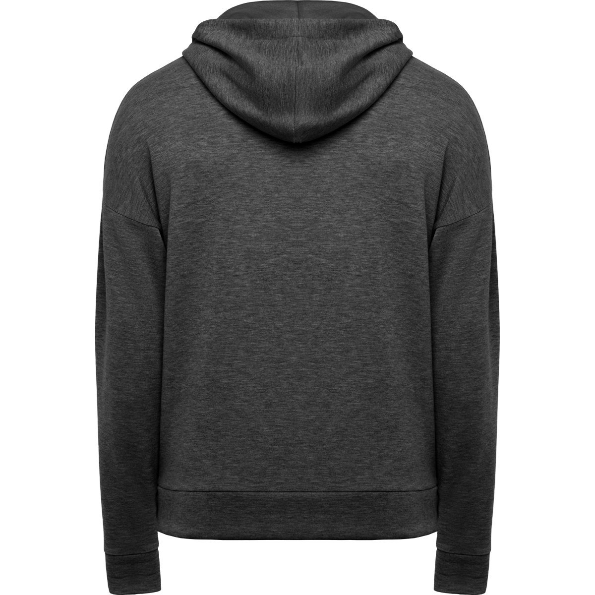 Sweat à capuche léger Manaslu – Noir chiné (dos)