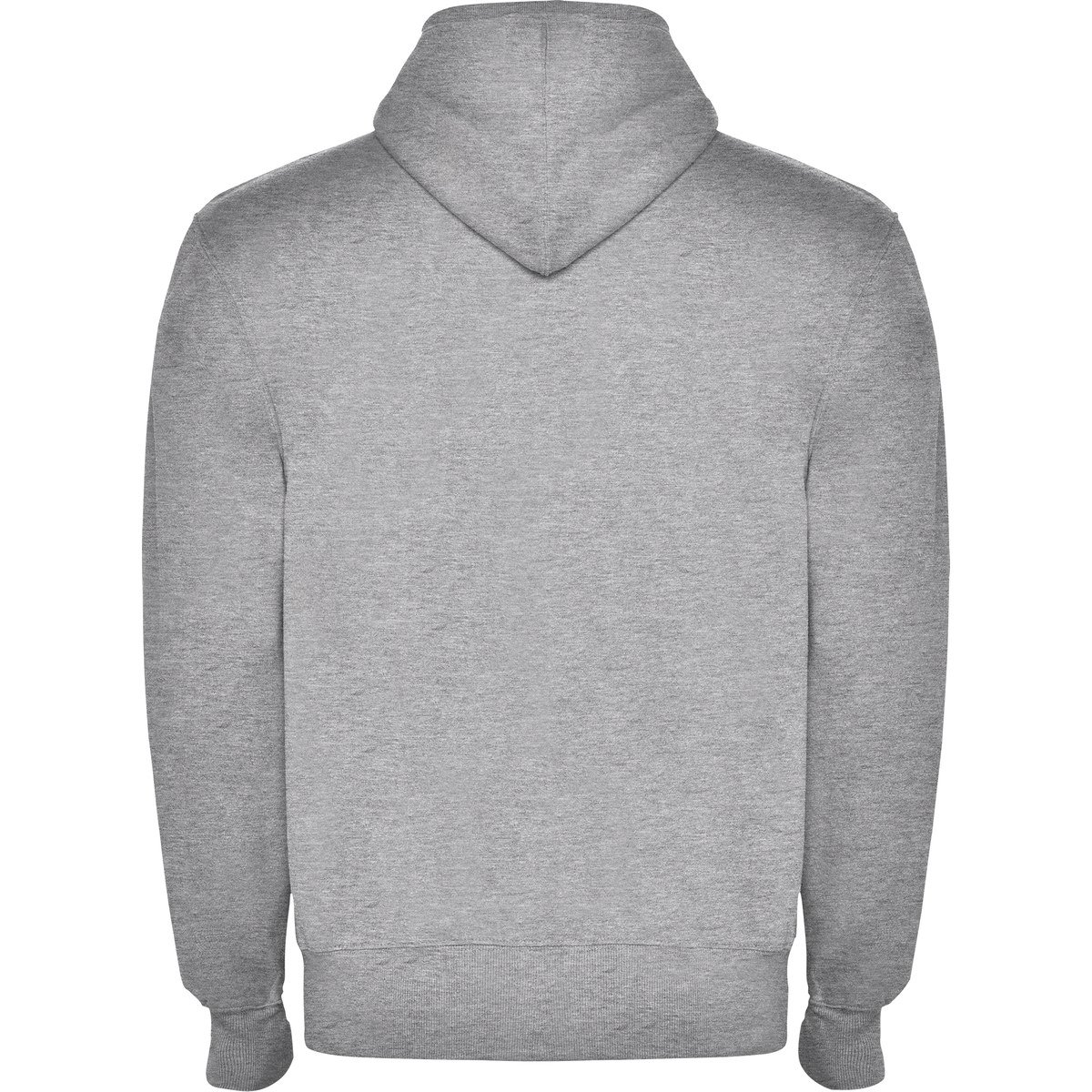 Sweat à capuche zippé – Gris chiné (dos)