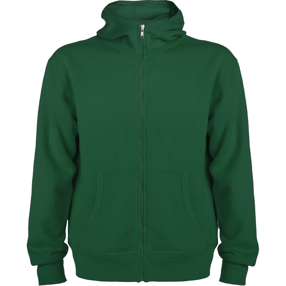 Sweat à capuche zippé – Vert bouteille