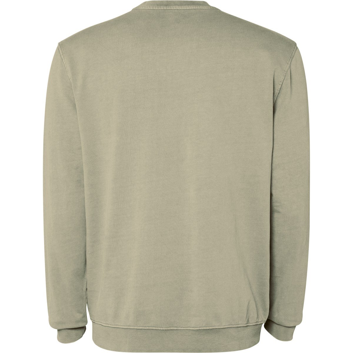 Sweat col rond délavé Jaya – Kaki clair délavé (dos)