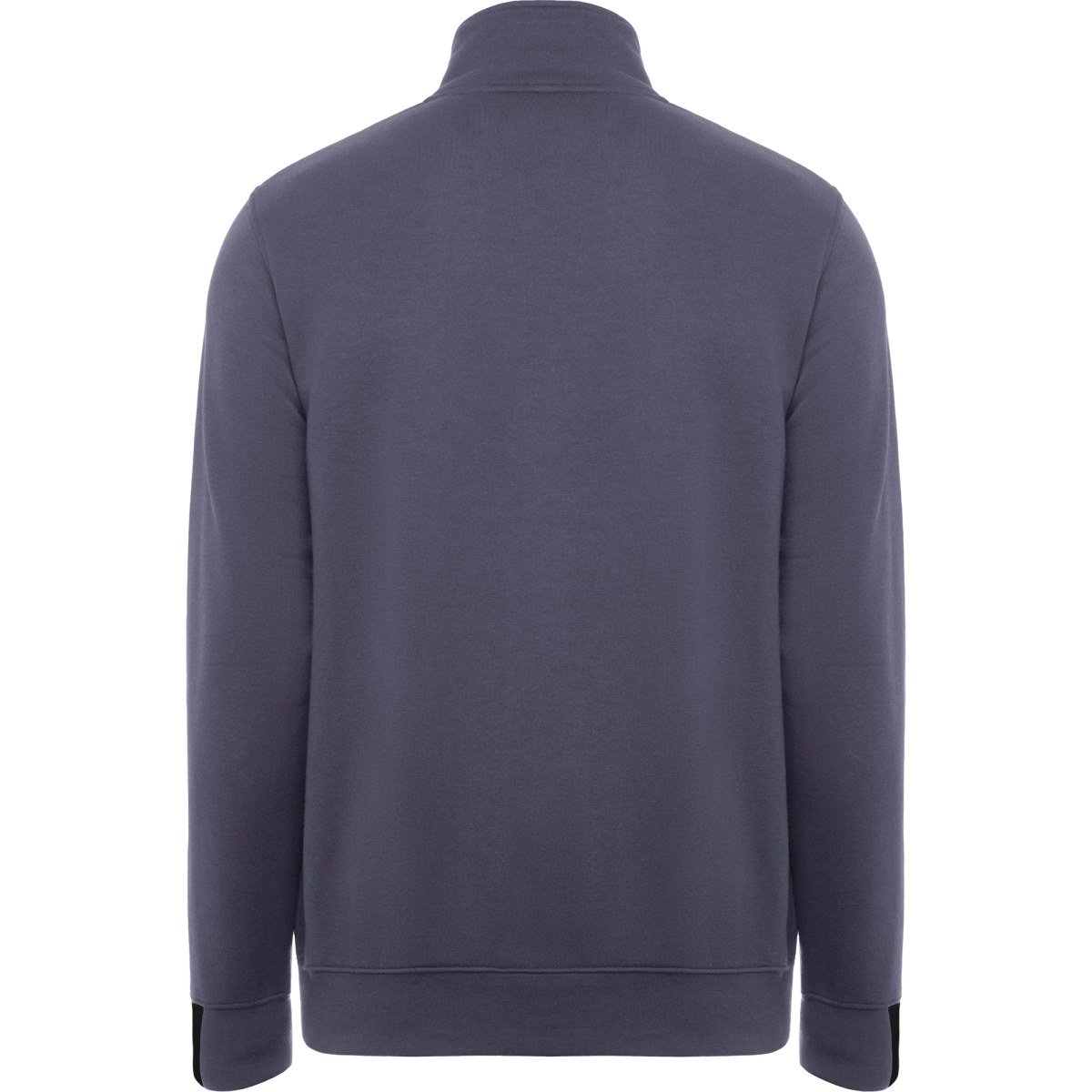 Sweat demi-zip bicolore Maverick – Plomb / noir (dos)