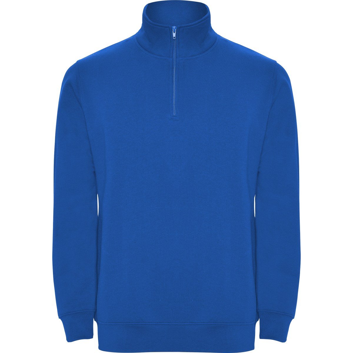 Sweat demi-zip col montant Aneto – Bleu royal