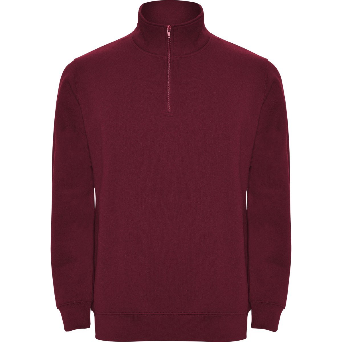 Sweat demi-zip col montant Aneto – Grenat
