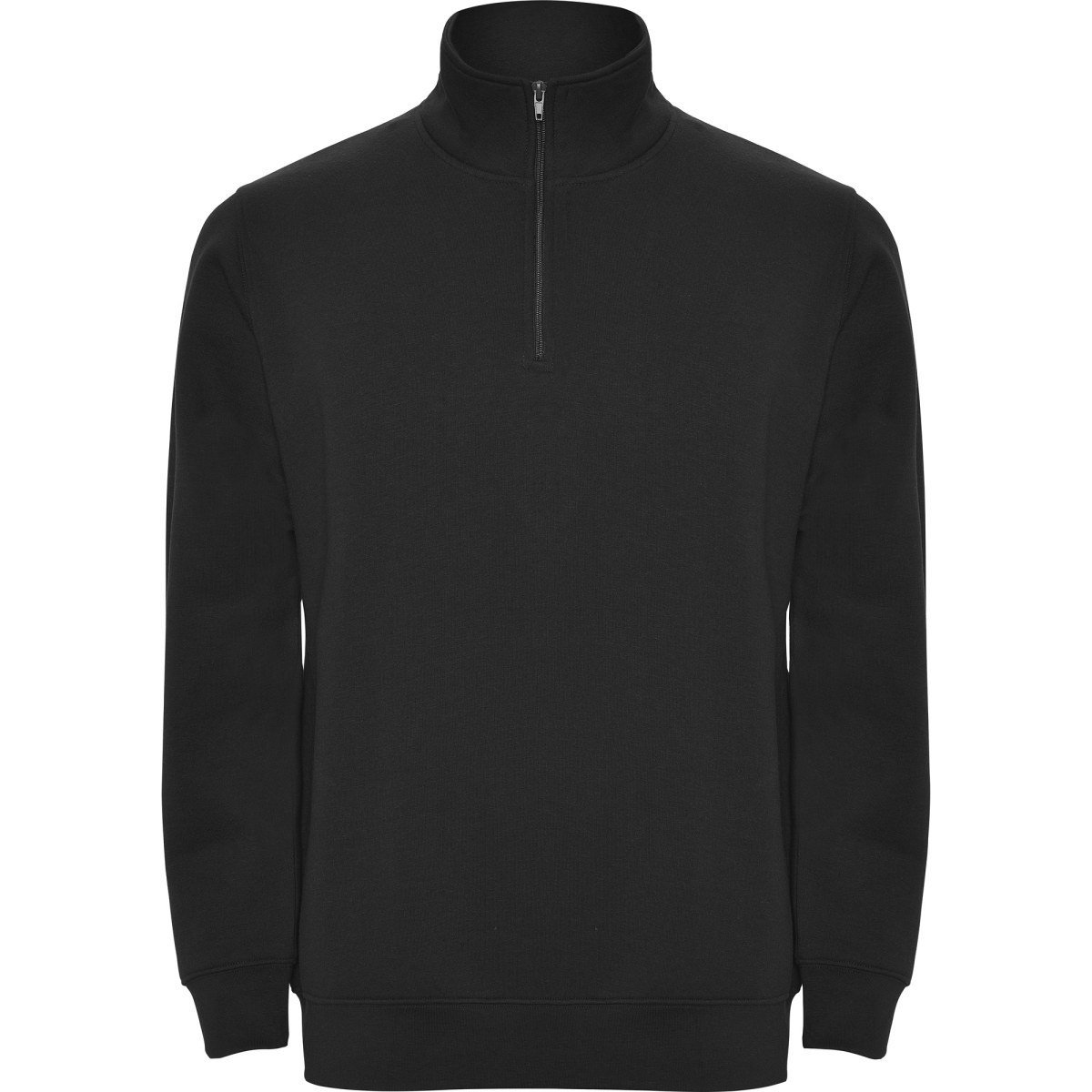 Sweat demi-zip col montant Aneto – Noir