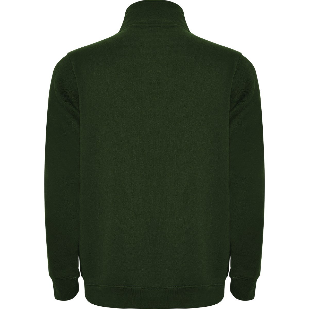 Sweat demi-zip col montant Aneto – Vert bouteille (dos)