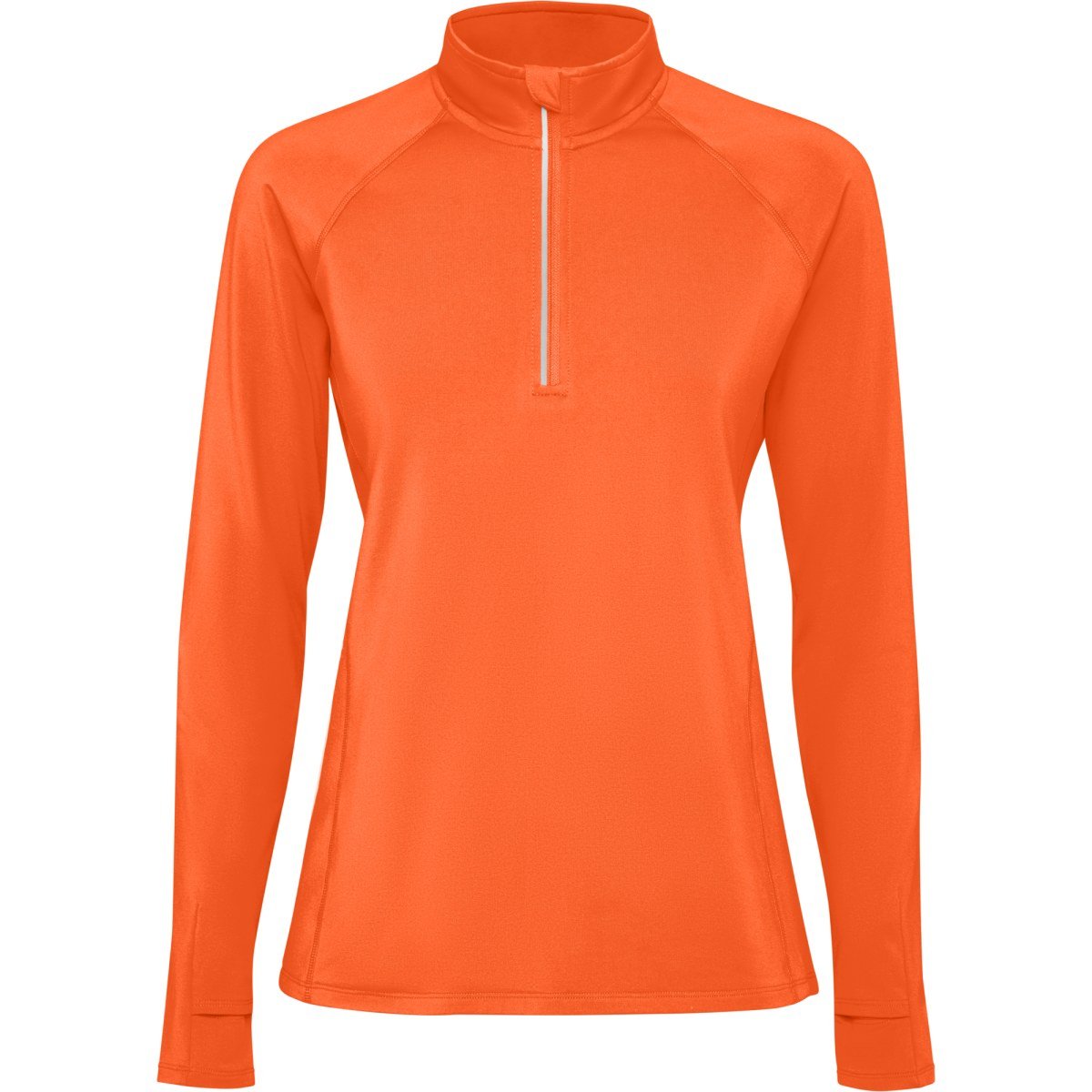 Sweat technique demi-zip Estambul femme – Orange feu