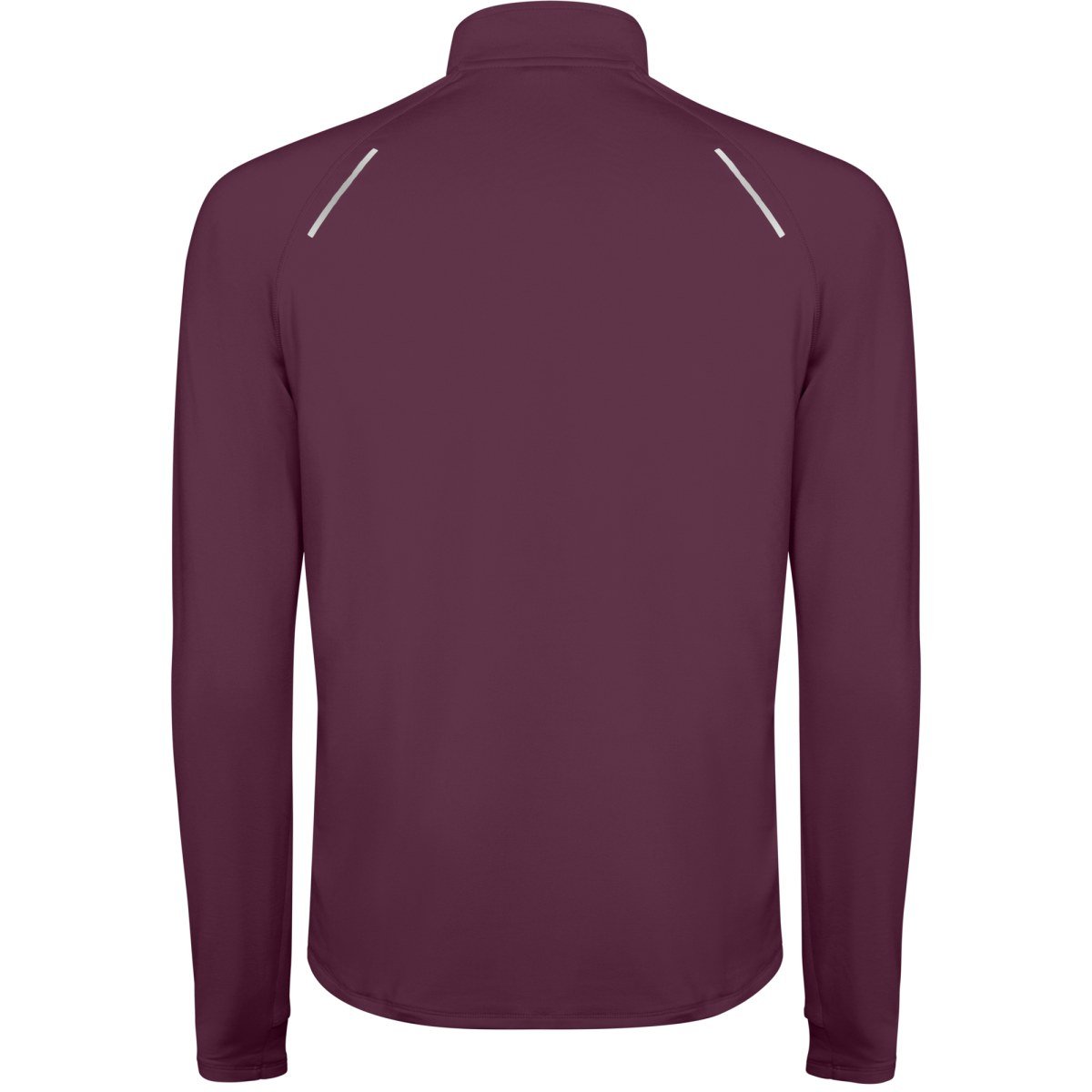 Sweat technique demi-zip Estambul – Rouge prune (dos)