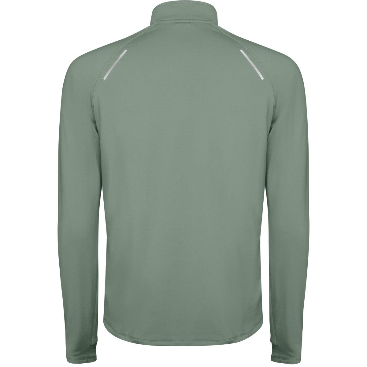 Sweat technique demi-zip Estambul – Vert laurier (dos)