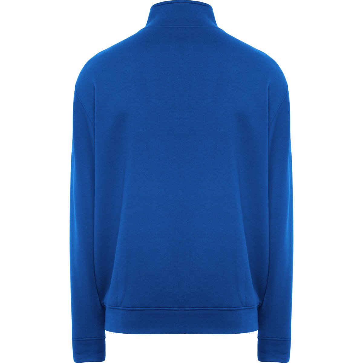 Sweat zippé col montant Ulan – Bleu royal (dos)