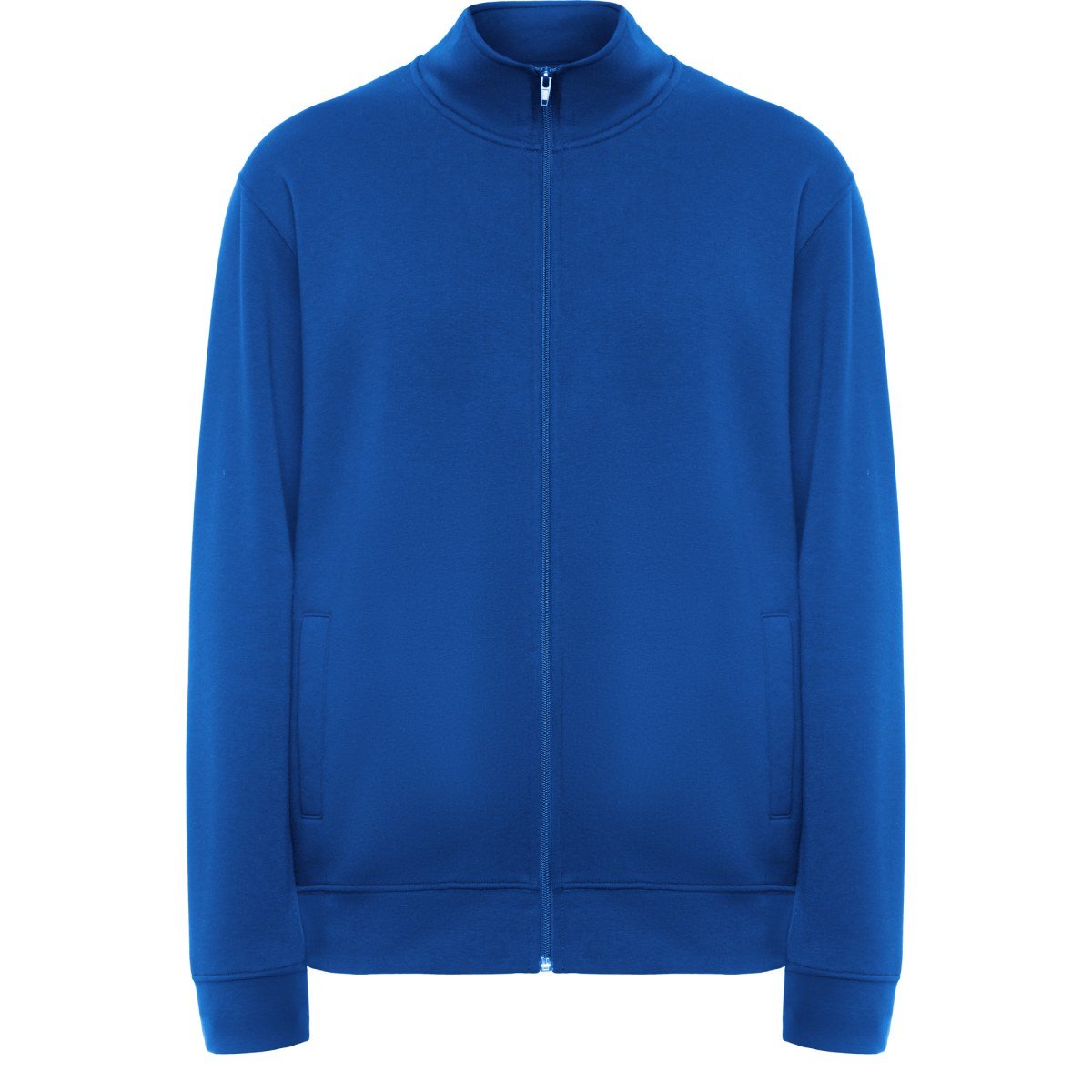 Sweat zippé col montant Ulan – Bleu royal