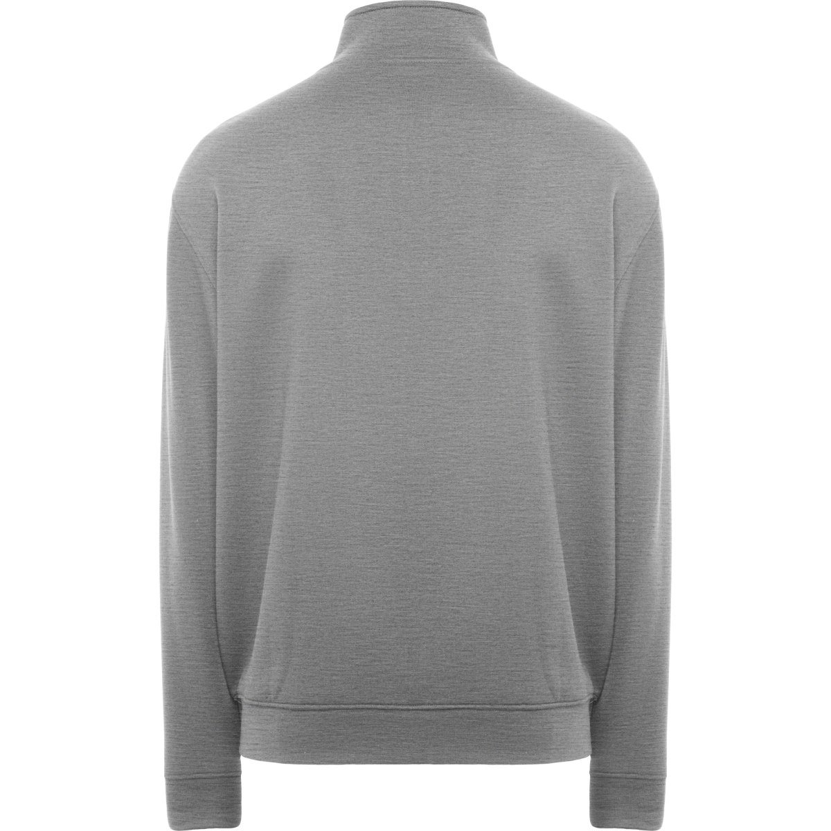 Sweat zippé col montant Ulan – Gris chiné (dos)