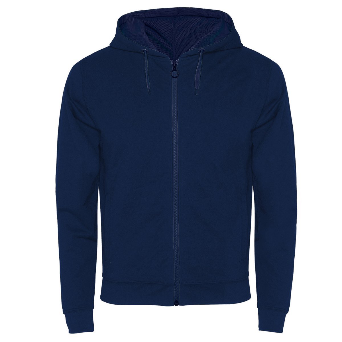 Sweat zippé contrasté – Marine