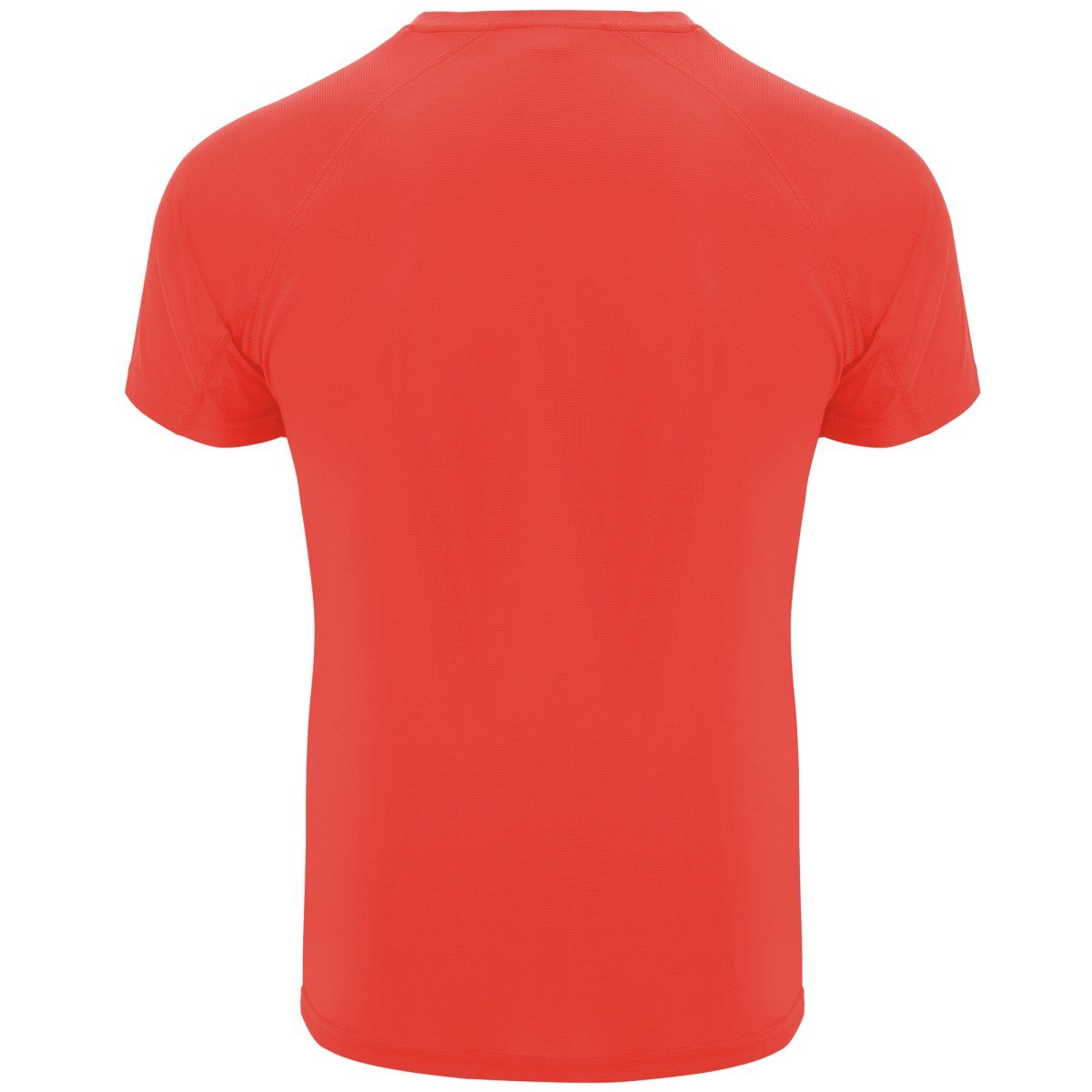T-shirt technique Bahrain – Corail fluo (dos)