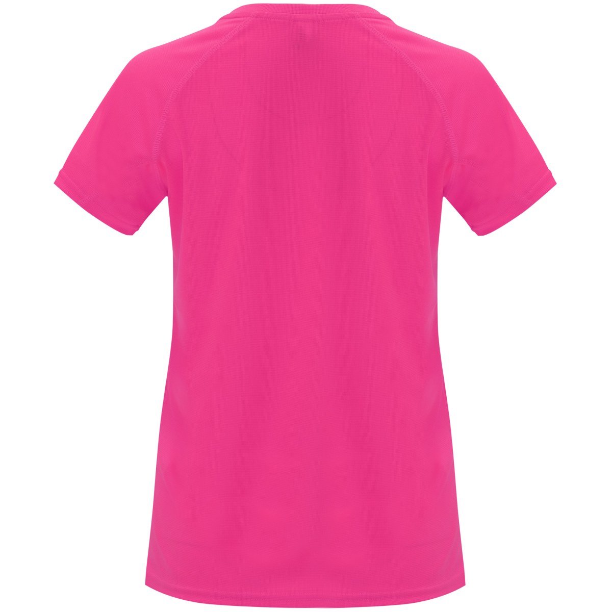T-shirt technique Bahrain femme – Rose fluo (dos)