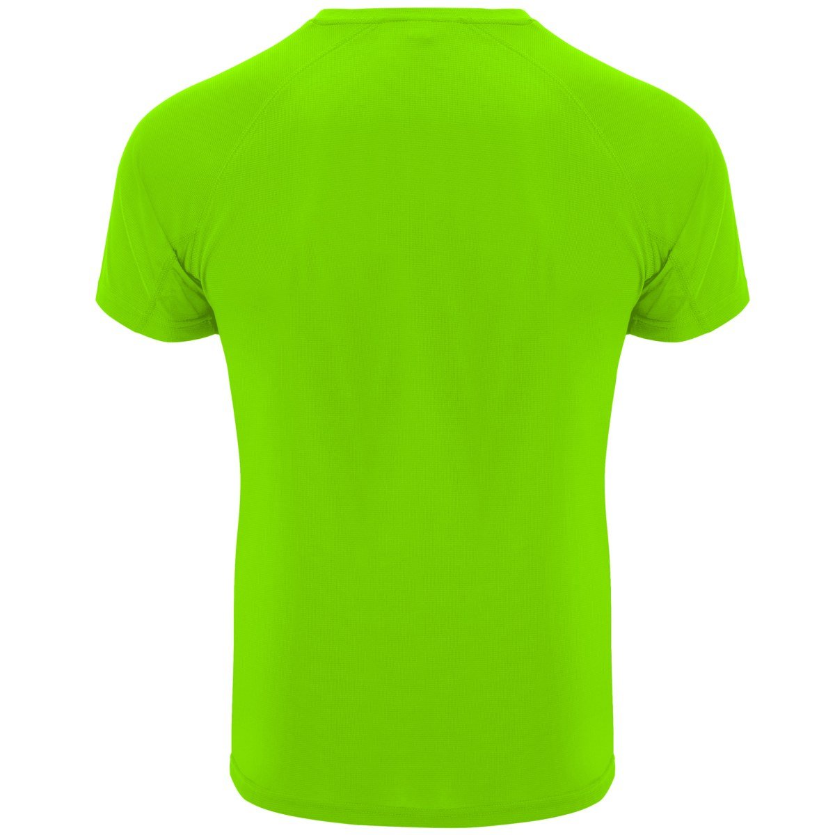 T-shirt technique Bahrain – Vert fluo (dos)