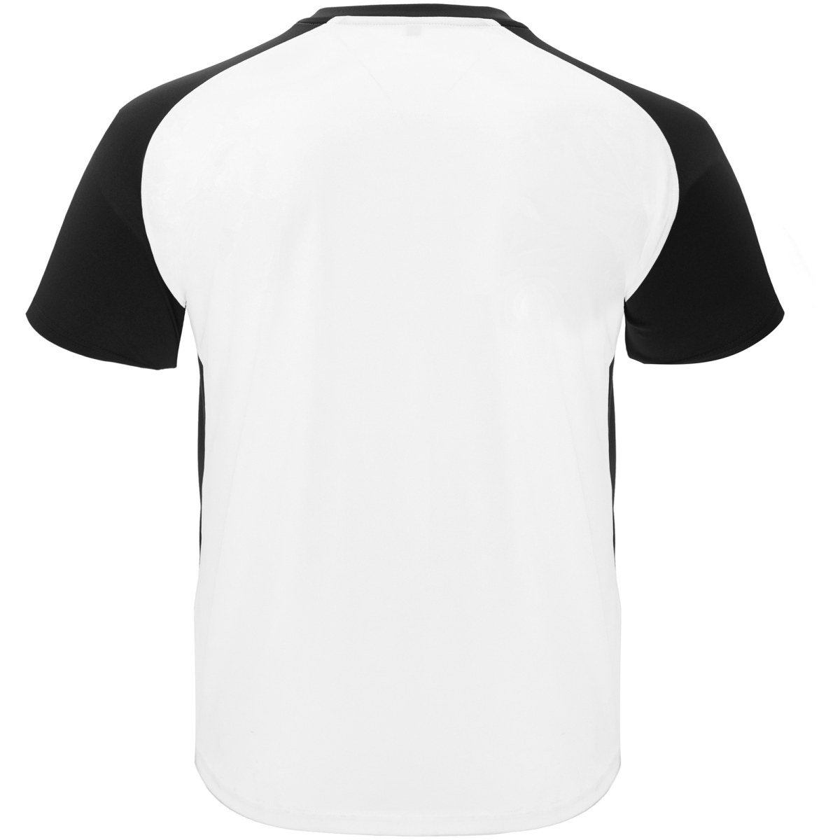 T-shirt technique bicolore Bugatti – Blanc / noir (dos)