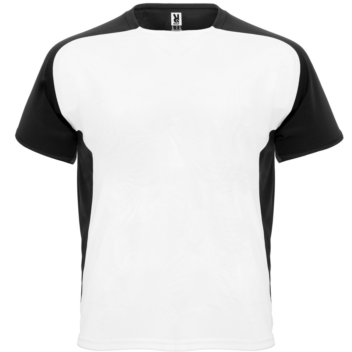 T-shirt technique bicolore Bugatti – Blanc / noir
