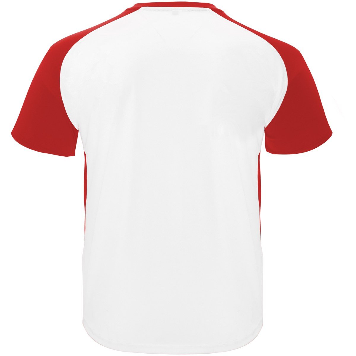 T-shirt technique bicolore Bugatti – Blanc / rouge (dos)