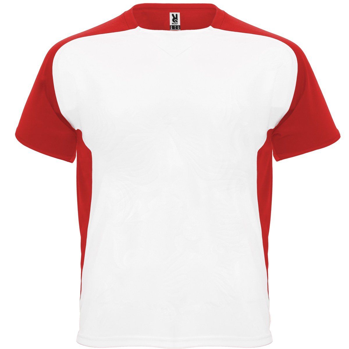T-shirt technique bicolore Bugatti – Blanc / rouge