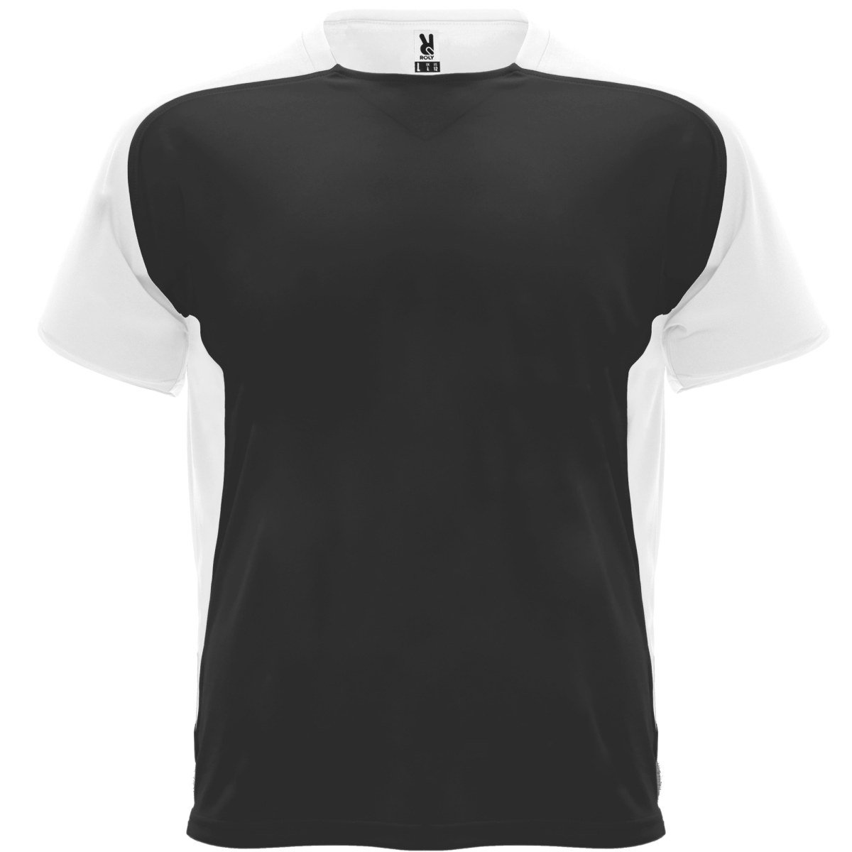 T-shirt technique bicolore Bugatti – Noir / blanc