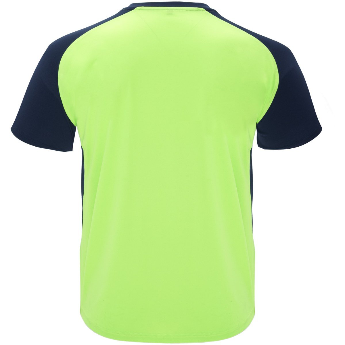 T-shirt technique bicolore Bugatti – Vert fluo / marine (dos)