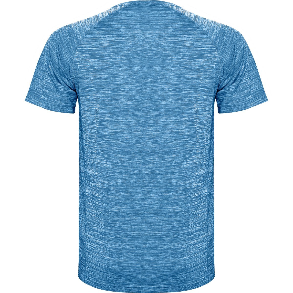 T-shirt technique chiné Austin – Bleu royal chiné (dos)