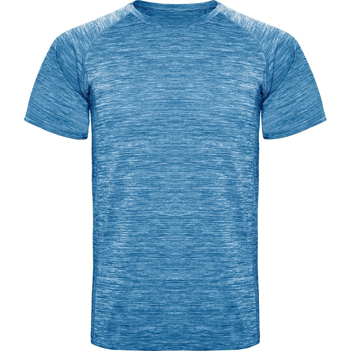 T-shirt technique chiné Austin – Bleu royal chiné