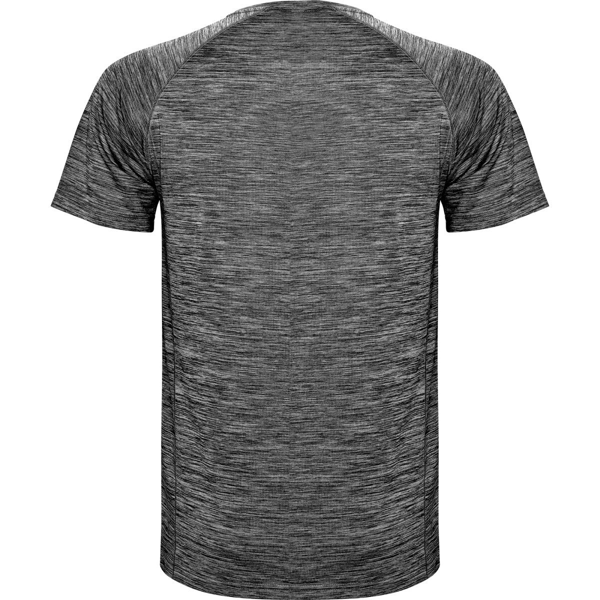 T-shirt technique chiné Austin – Noir chiné (dos)