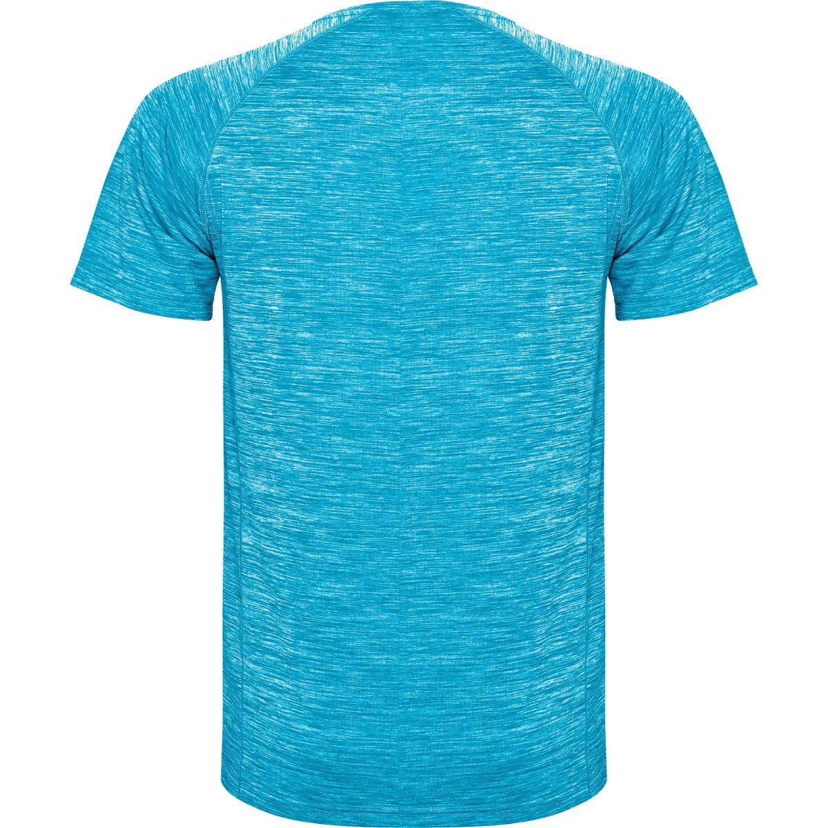T-shirt technique chiné Austin – Turquoise chiné (dos)