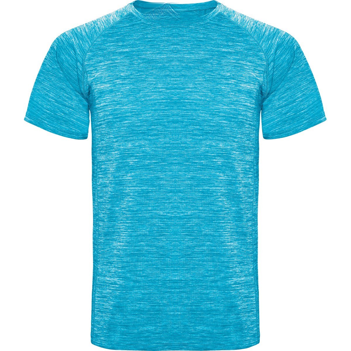 T-shirt technique chiné Austin – Turquoise chiné