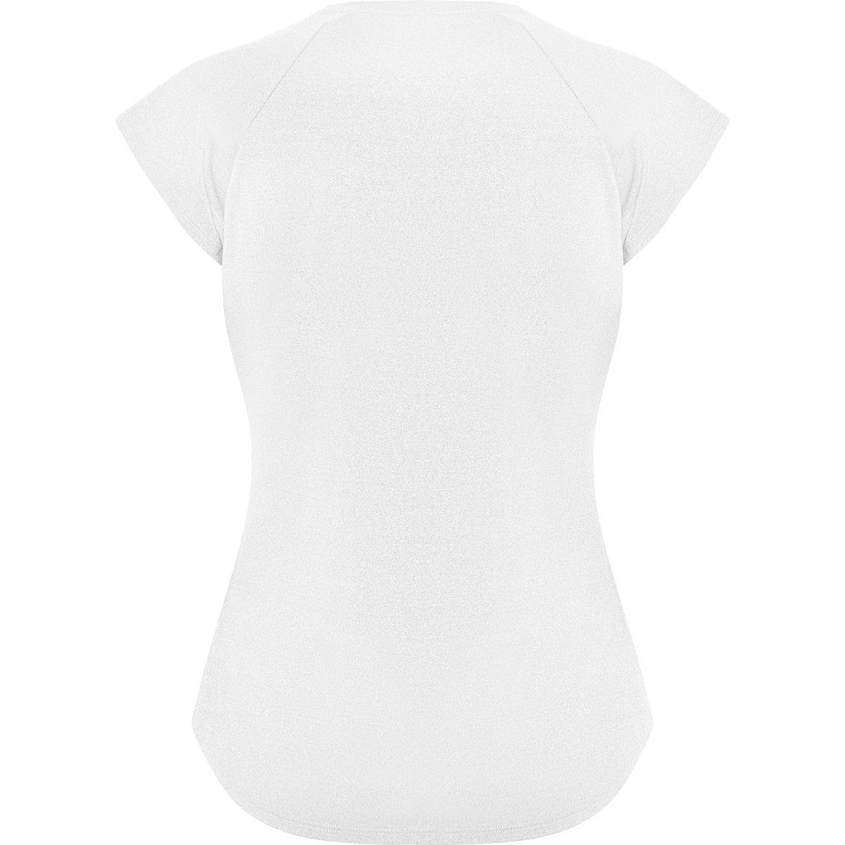 T-shirt technique col V Avus femme – Blanc (dos)