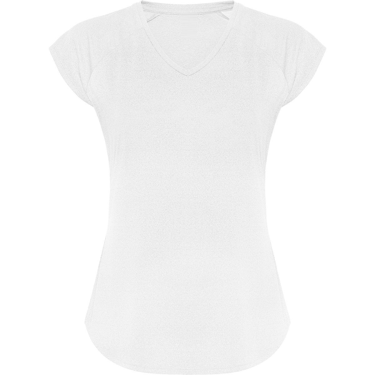 T-shirt technique col V Avus femme – Blanc