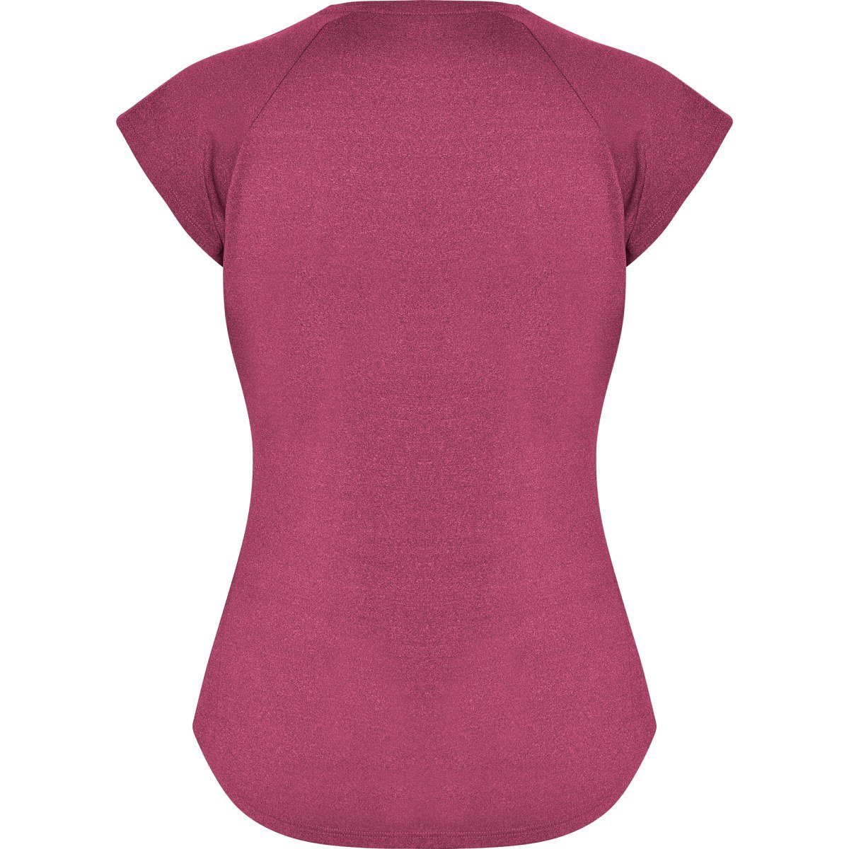 T-shirt technique col V Avus femme – Rosacé chiné (dos)