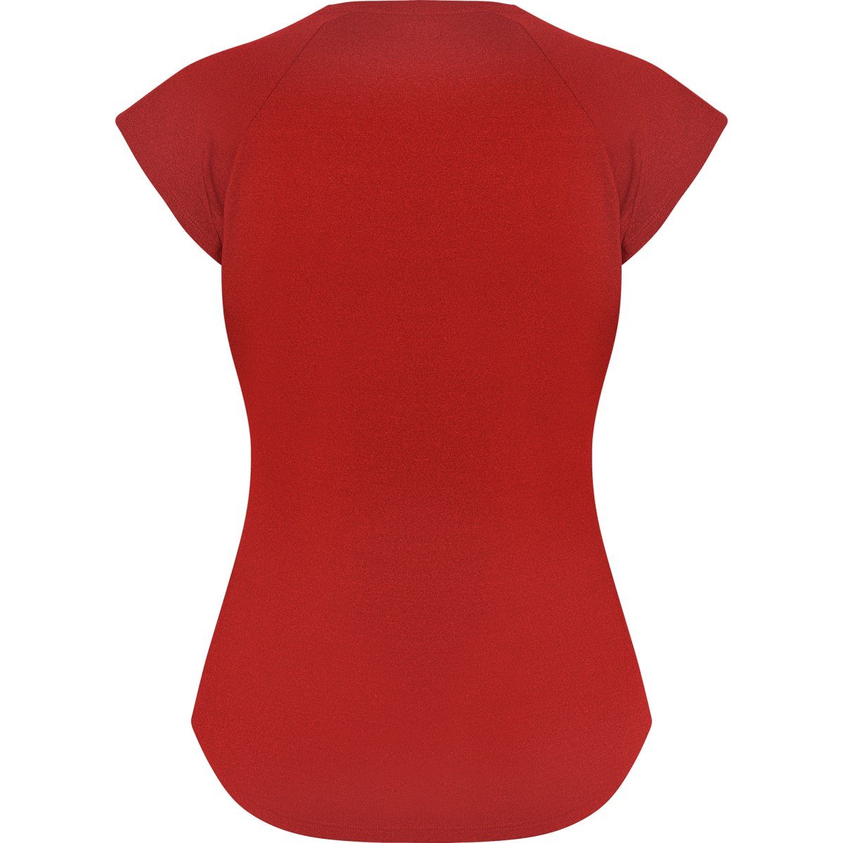 T-shirt technique col V Avus femme – Rouge (dos)