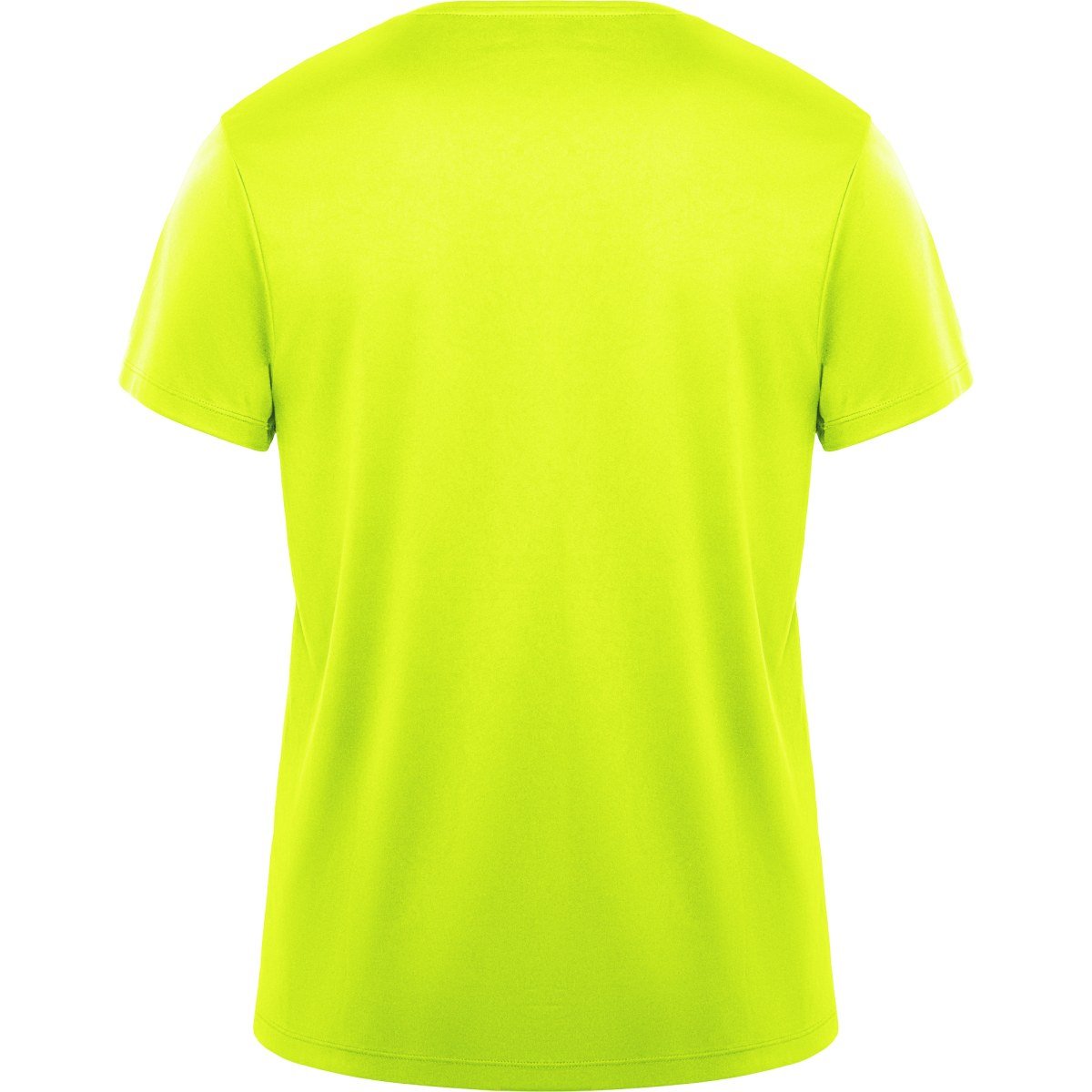 T-shirt technique Daytona – Jaune fluo (dos)